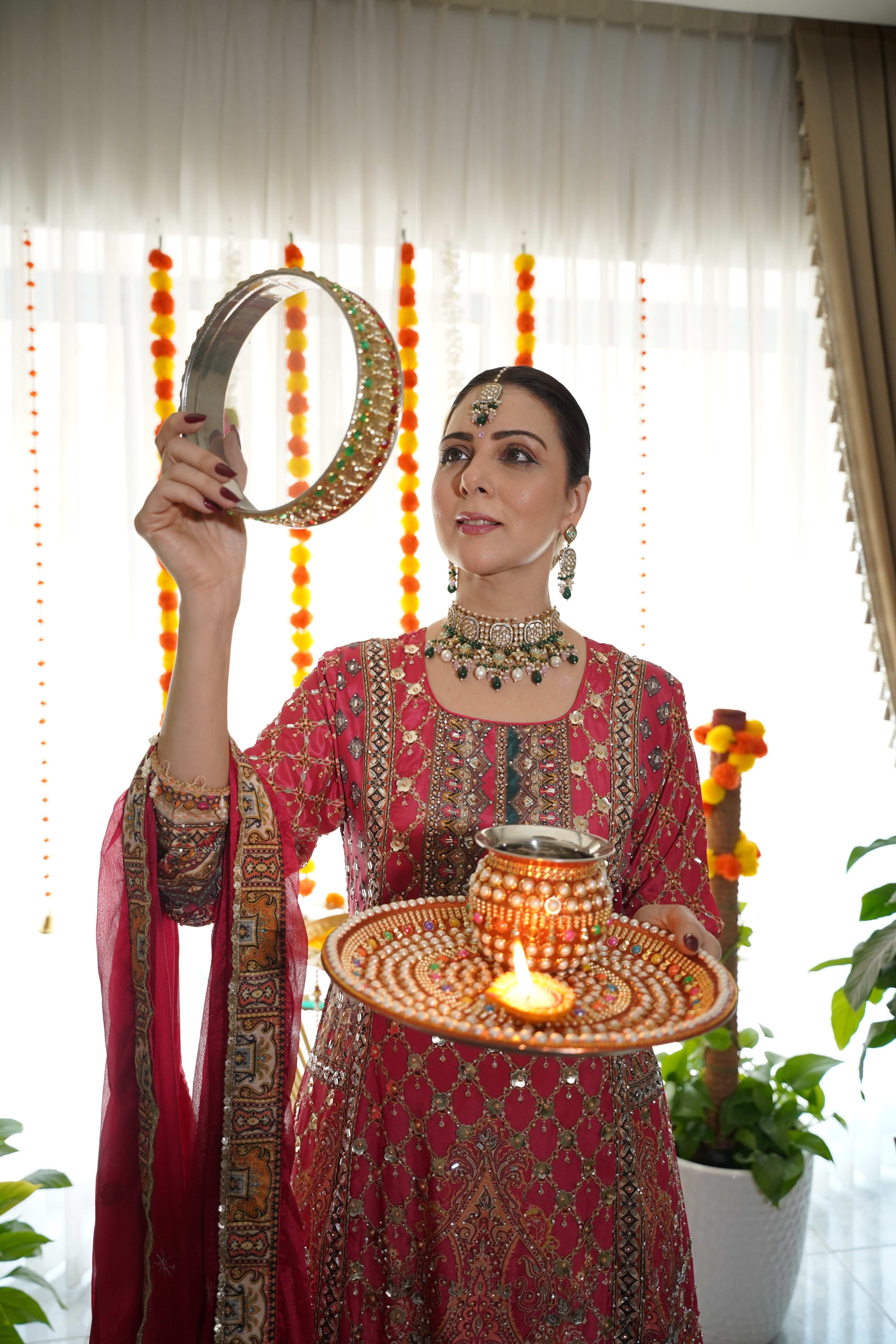 Pure Crepe Heavily Embroidered Sharara Set