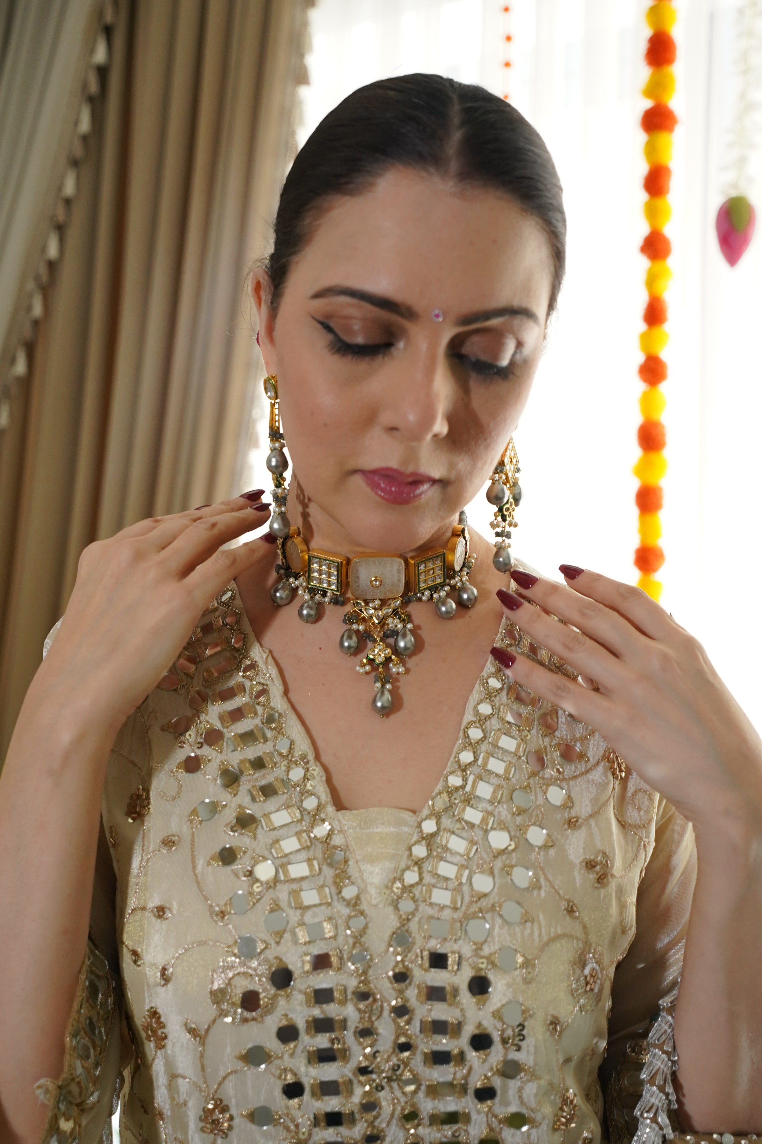 Pure Shimmer Tissue Farshi Salwar Suit