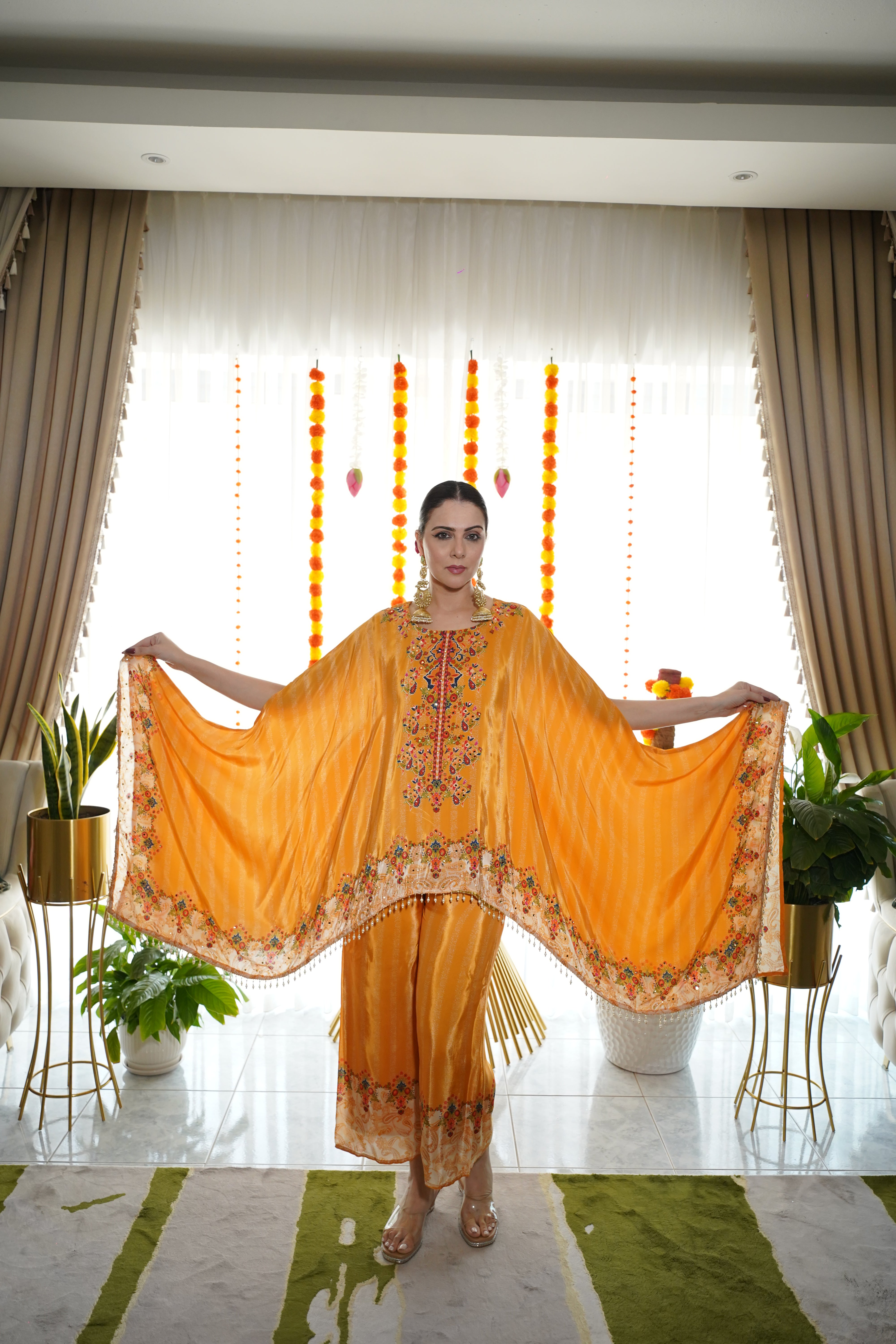 Pure Crepe Hand-Embellished Co-Ord Set