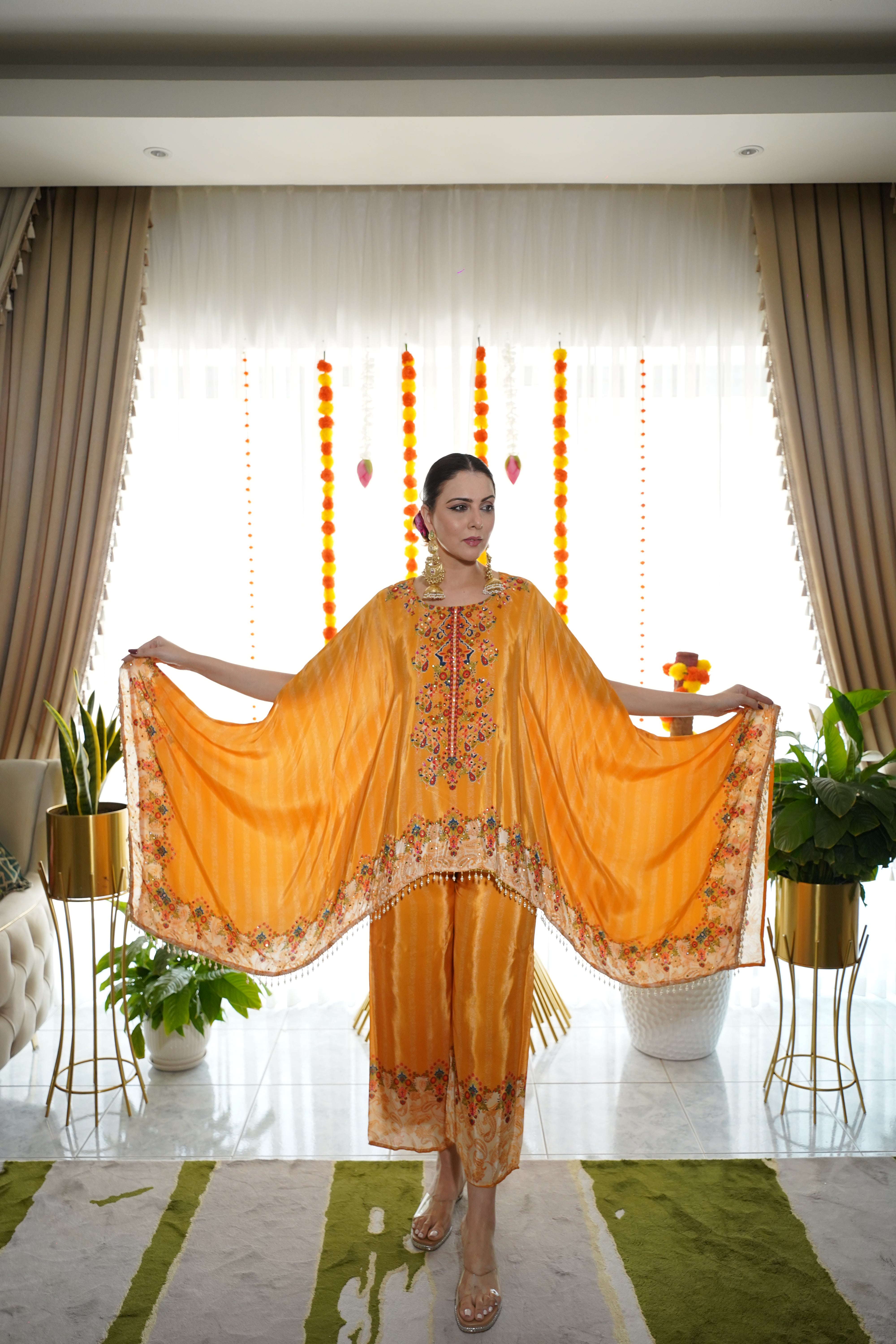 Pure Crepe Hand-Embellished Co-Ord Set