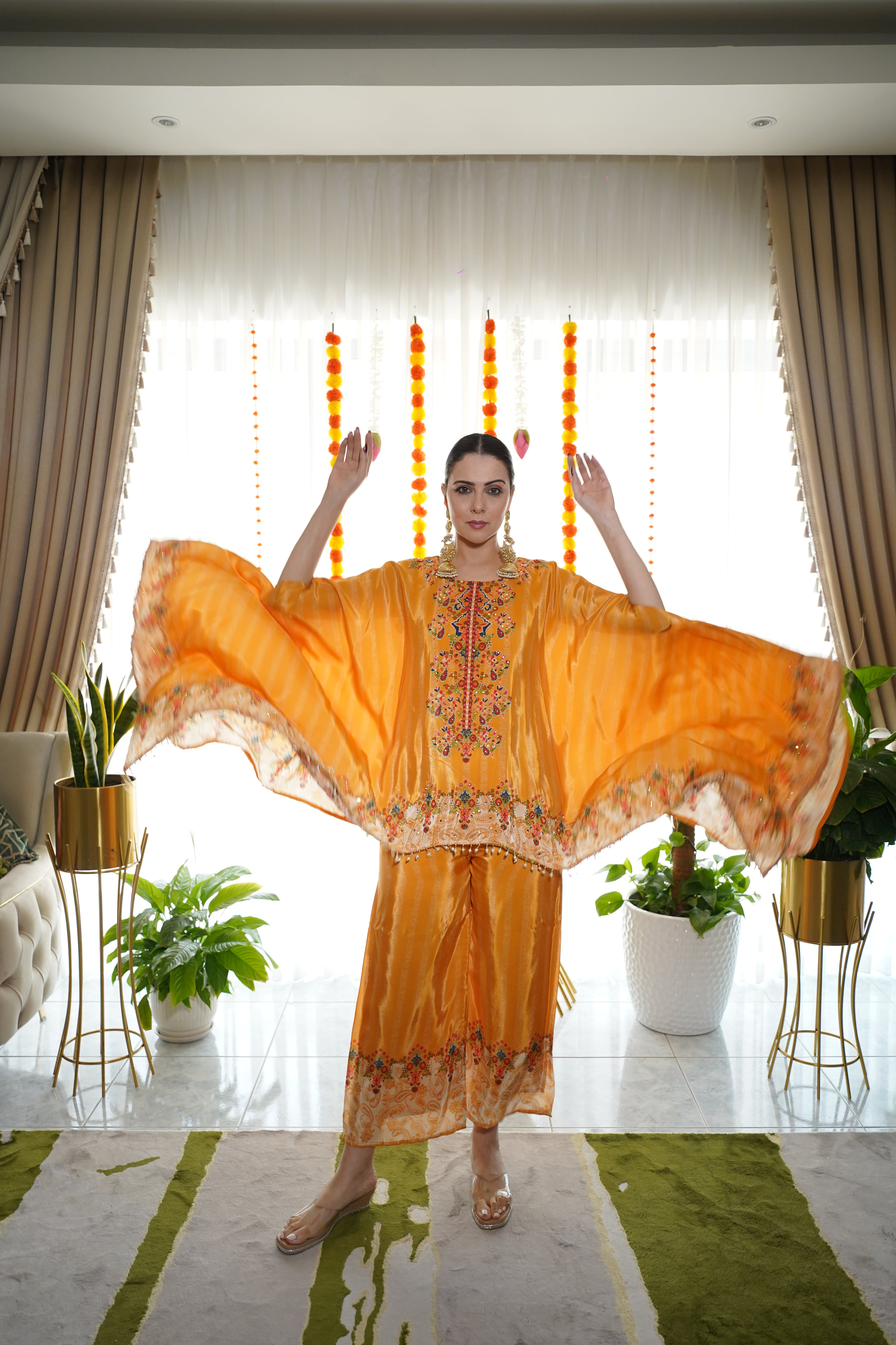 Pure Crepe Hand-Embellished Co-Ord Set