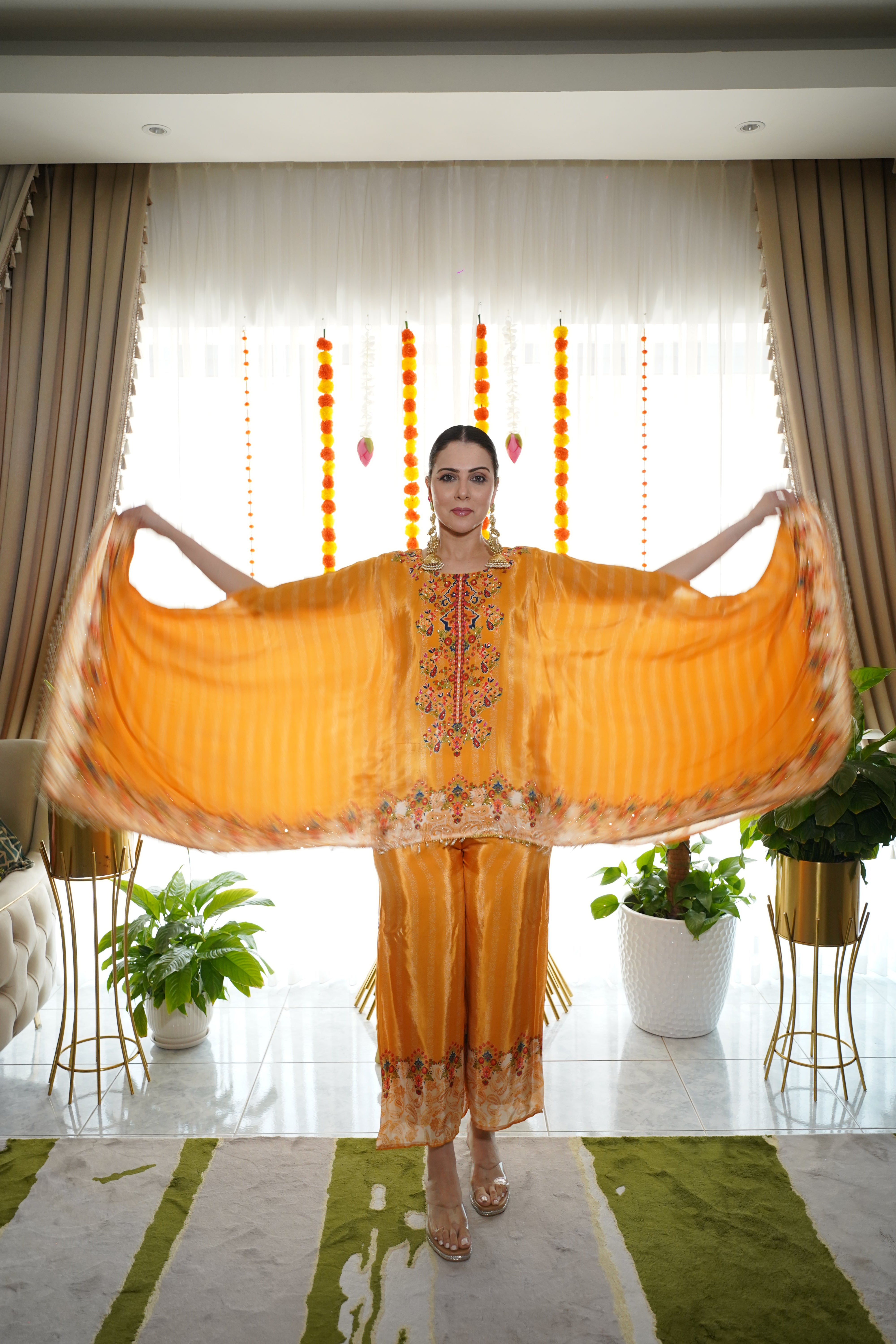 Pure Crepe Hand-Embellished Co-Ord Set