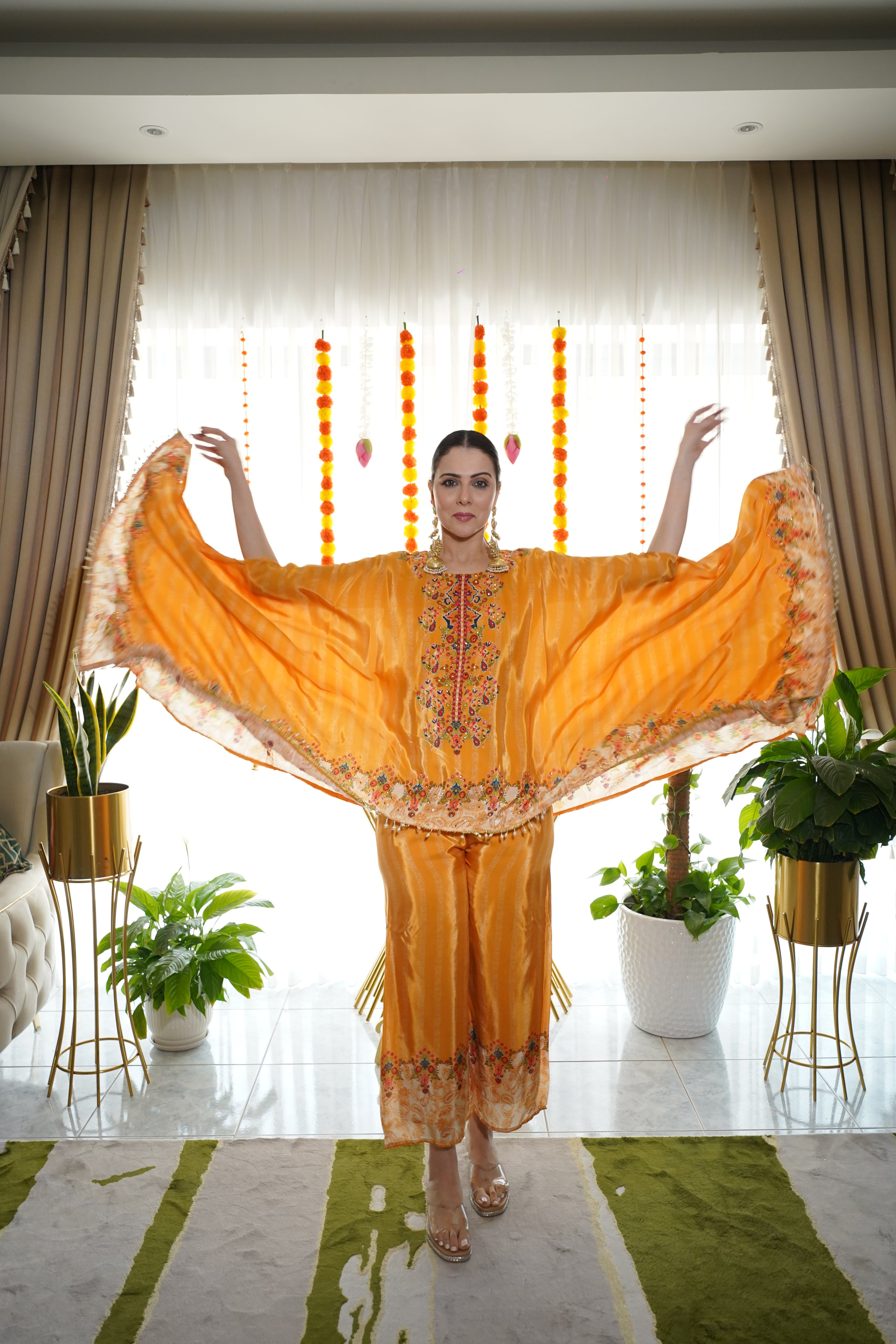 Pure Crepe Hand-Embellished Co-Ord Set