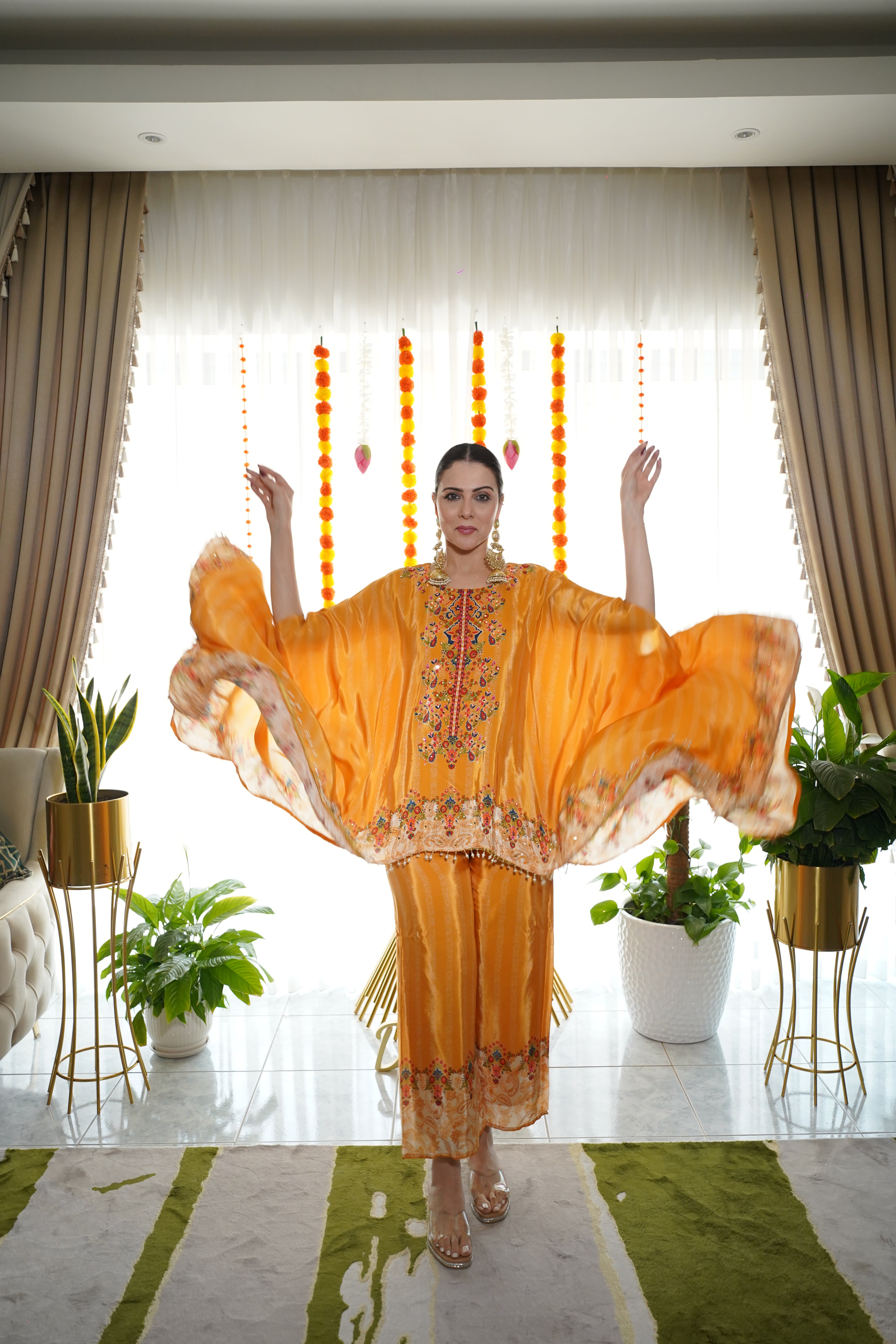 Pure Crepe Hand-Embellished Co-Ord Set