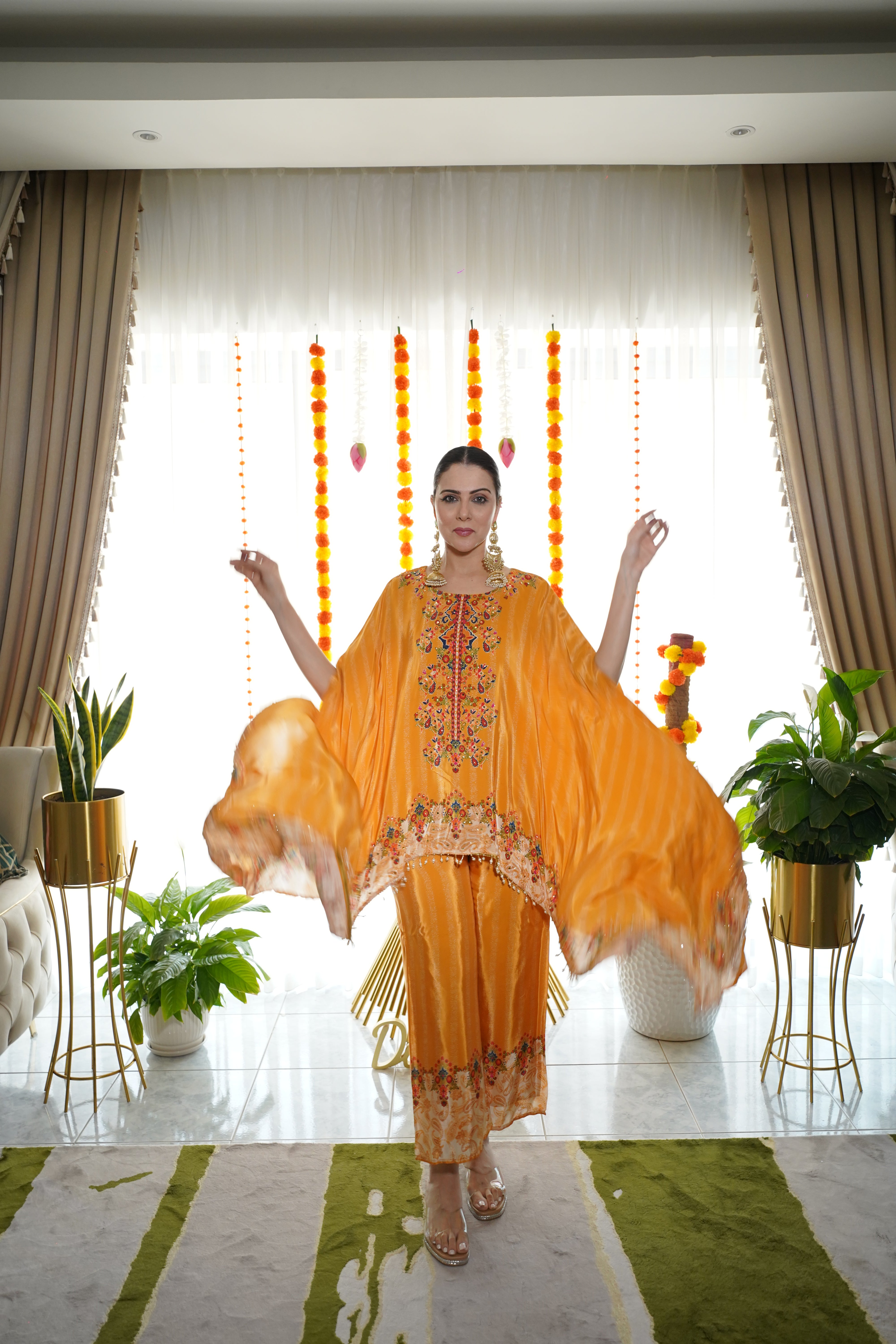 Pure Crepe Hand-Embellished Co-Ord Set