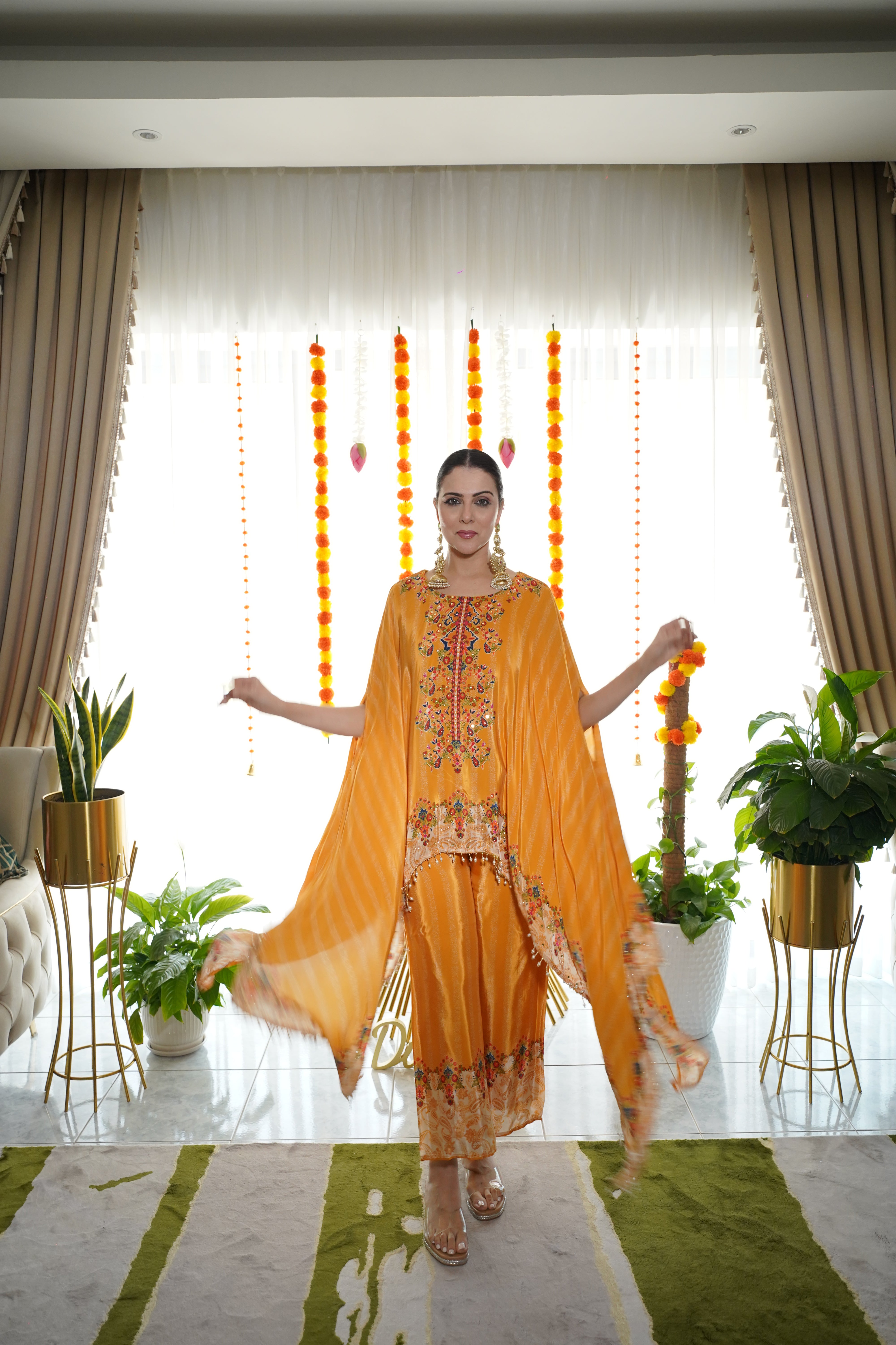 Pure Crepe Hand-Embellished Co-Ord Set