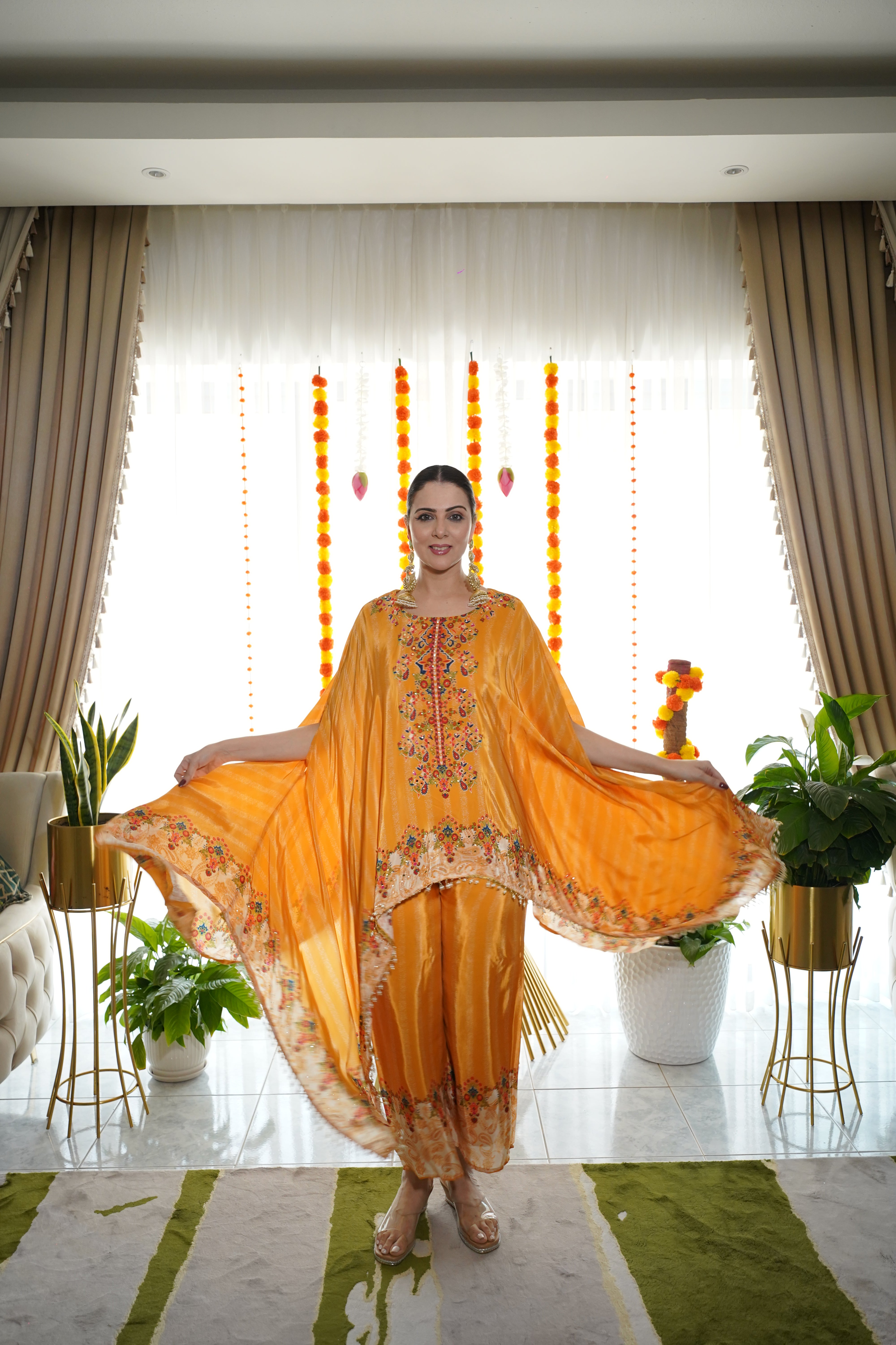 Pure Crepe Hand-Embellished Co-Ord Set