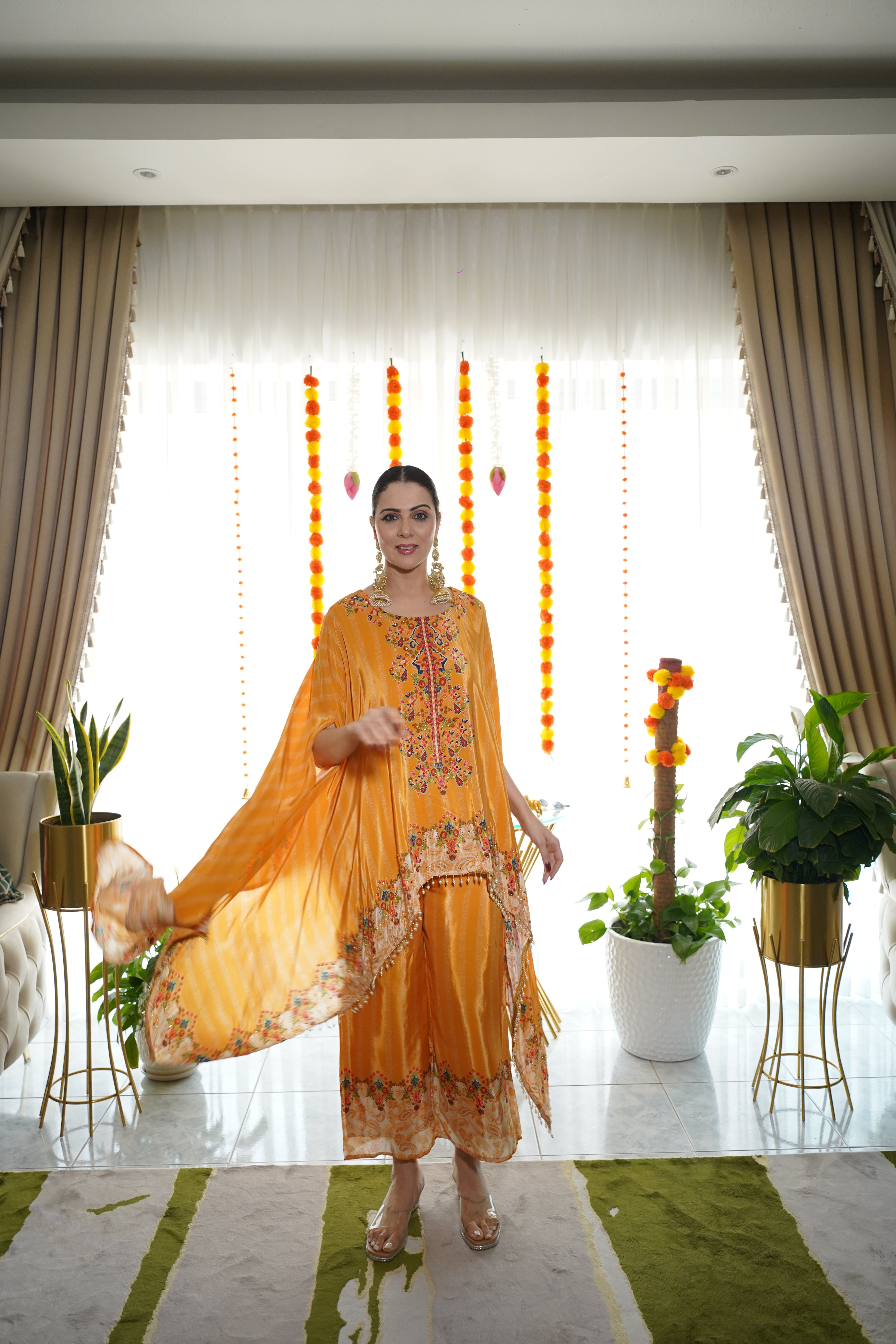 Pure Crepe Hand-Embellished Co-Ord Set