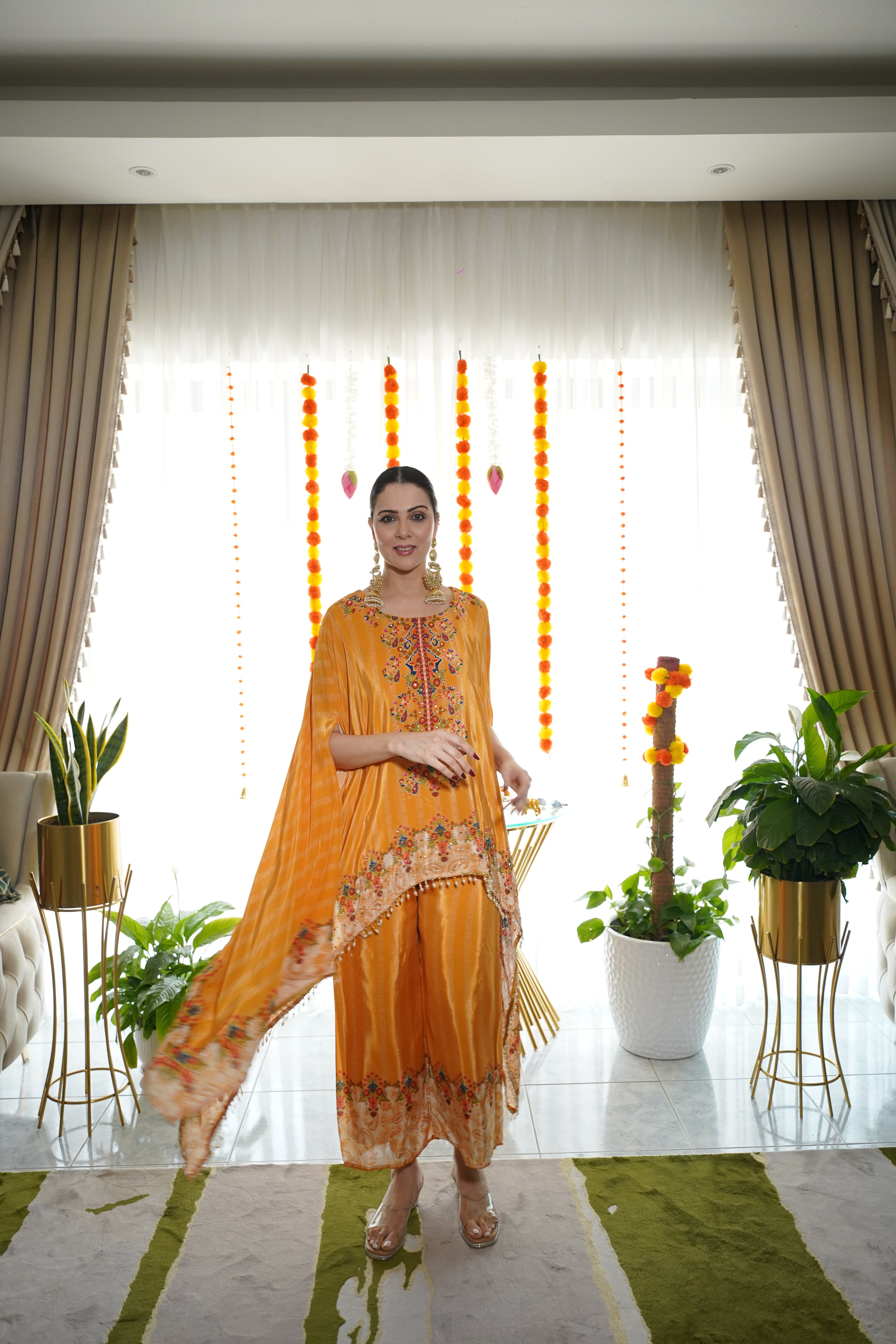 Pure Crepe Hand-Embellished Co-Ord Set