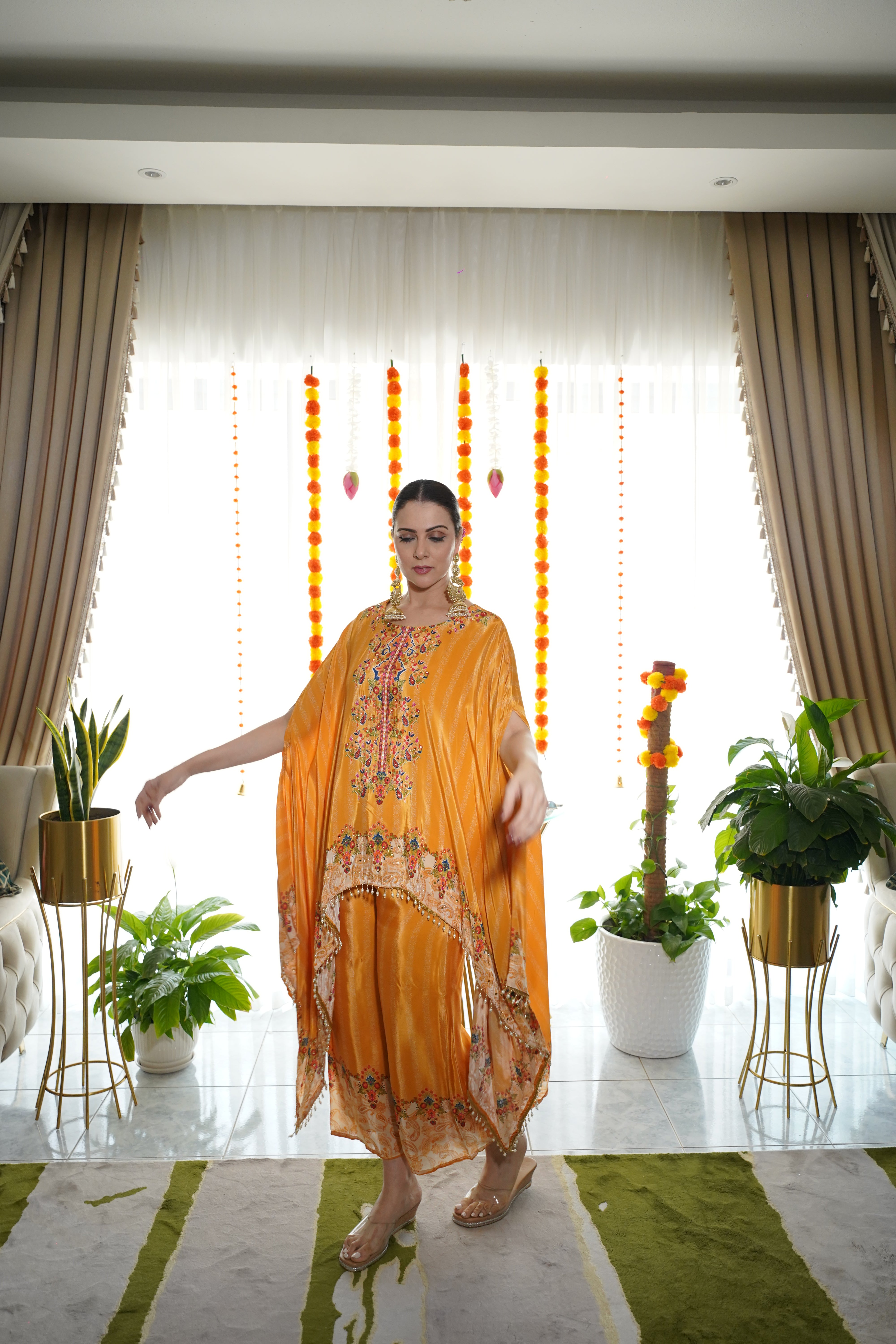 Pure Crepe Hand-Embellished Co-Ord Set