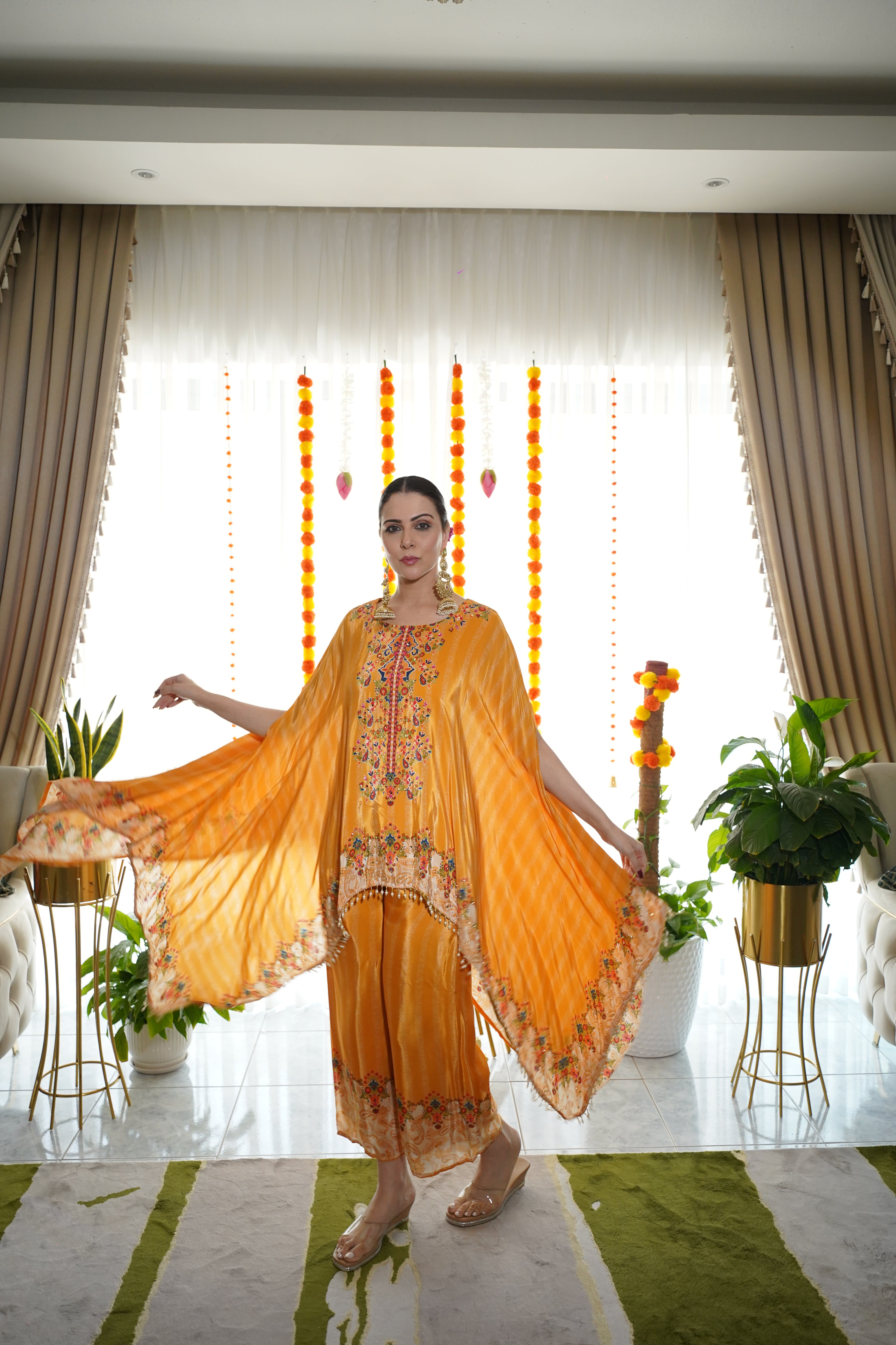 Pure Crepe Hand-Embellished Co-Ord Set