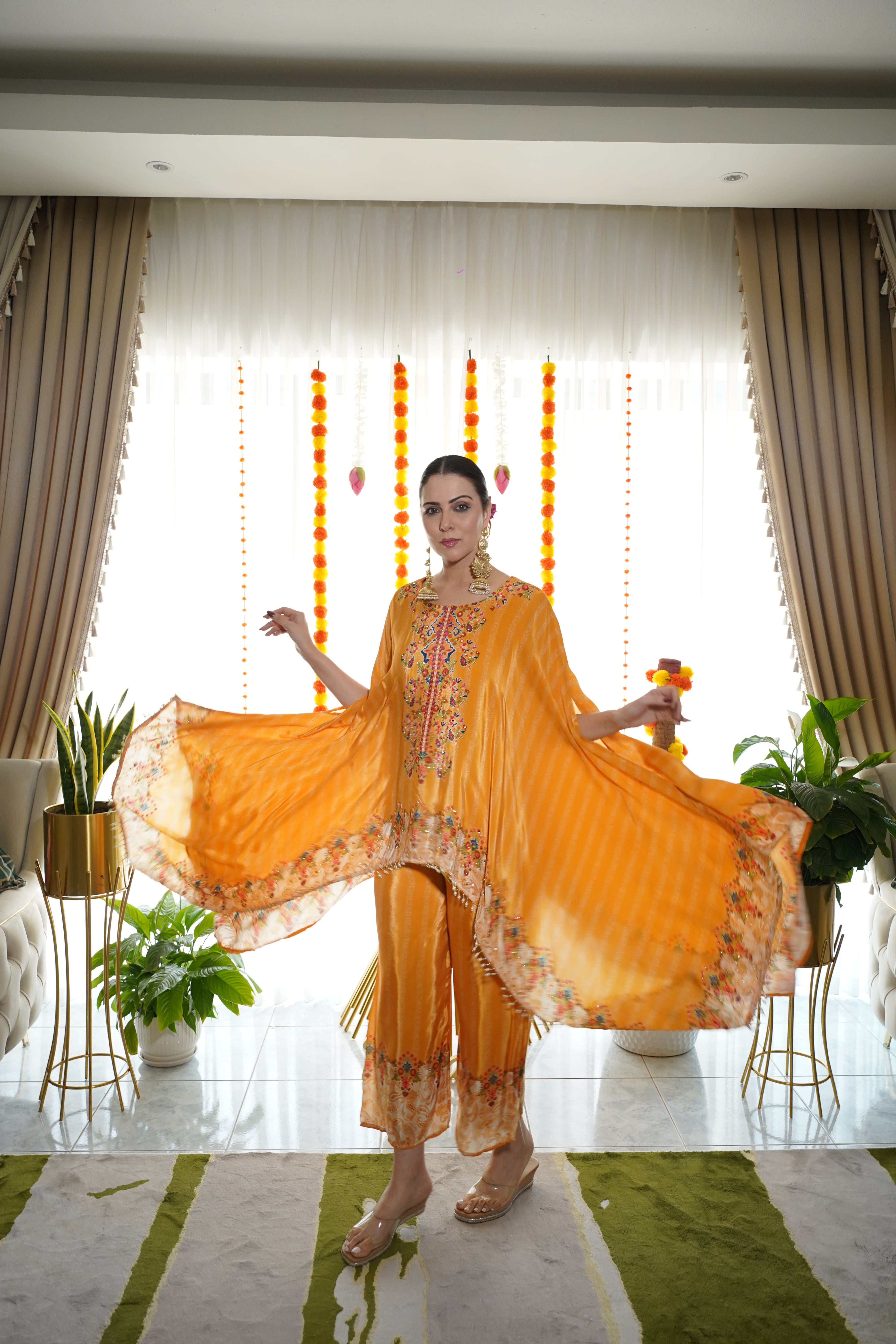 Pure Crepe Hand-Embellished Co-Ord Set