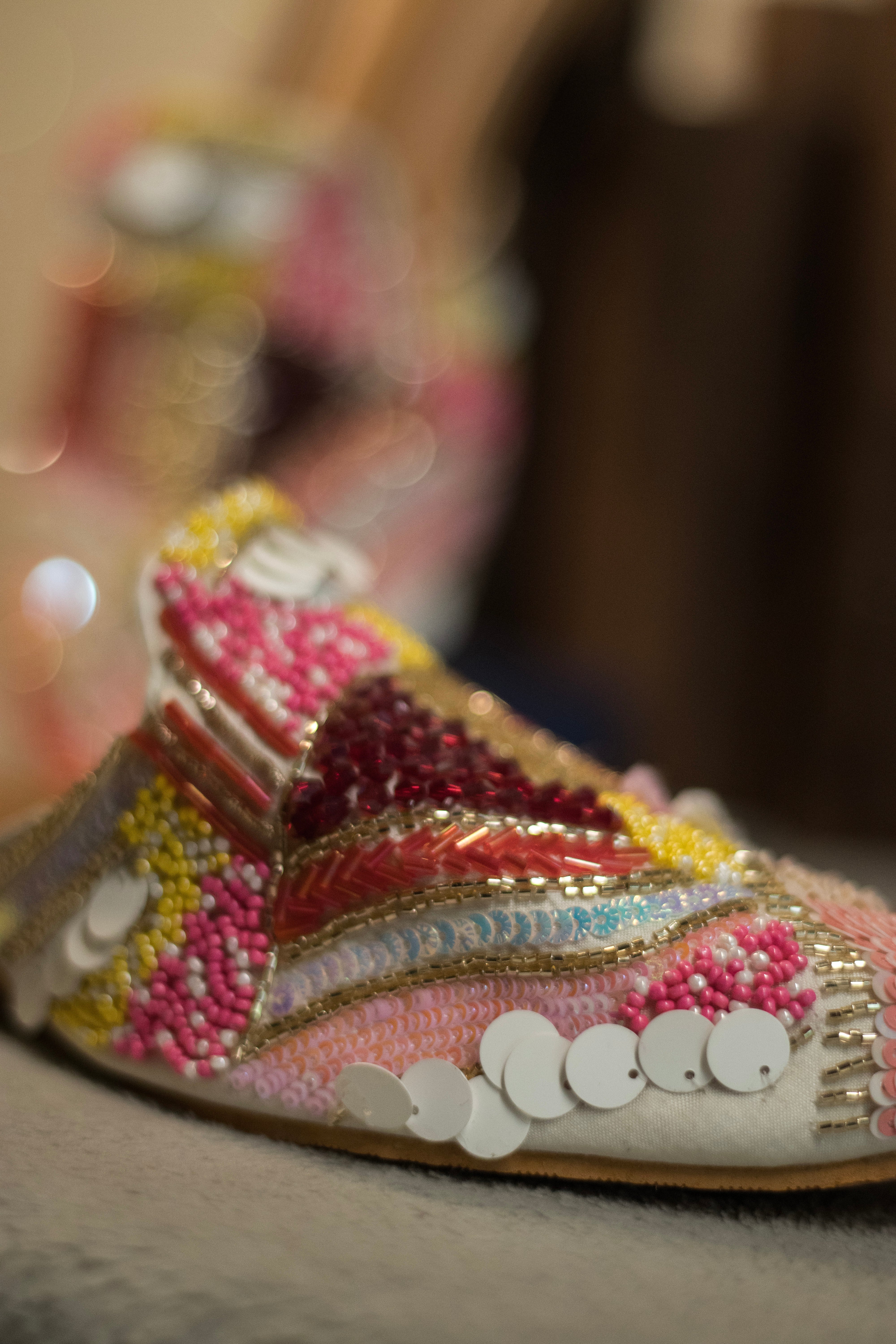 Blush Mosaic Handcrafted Mules