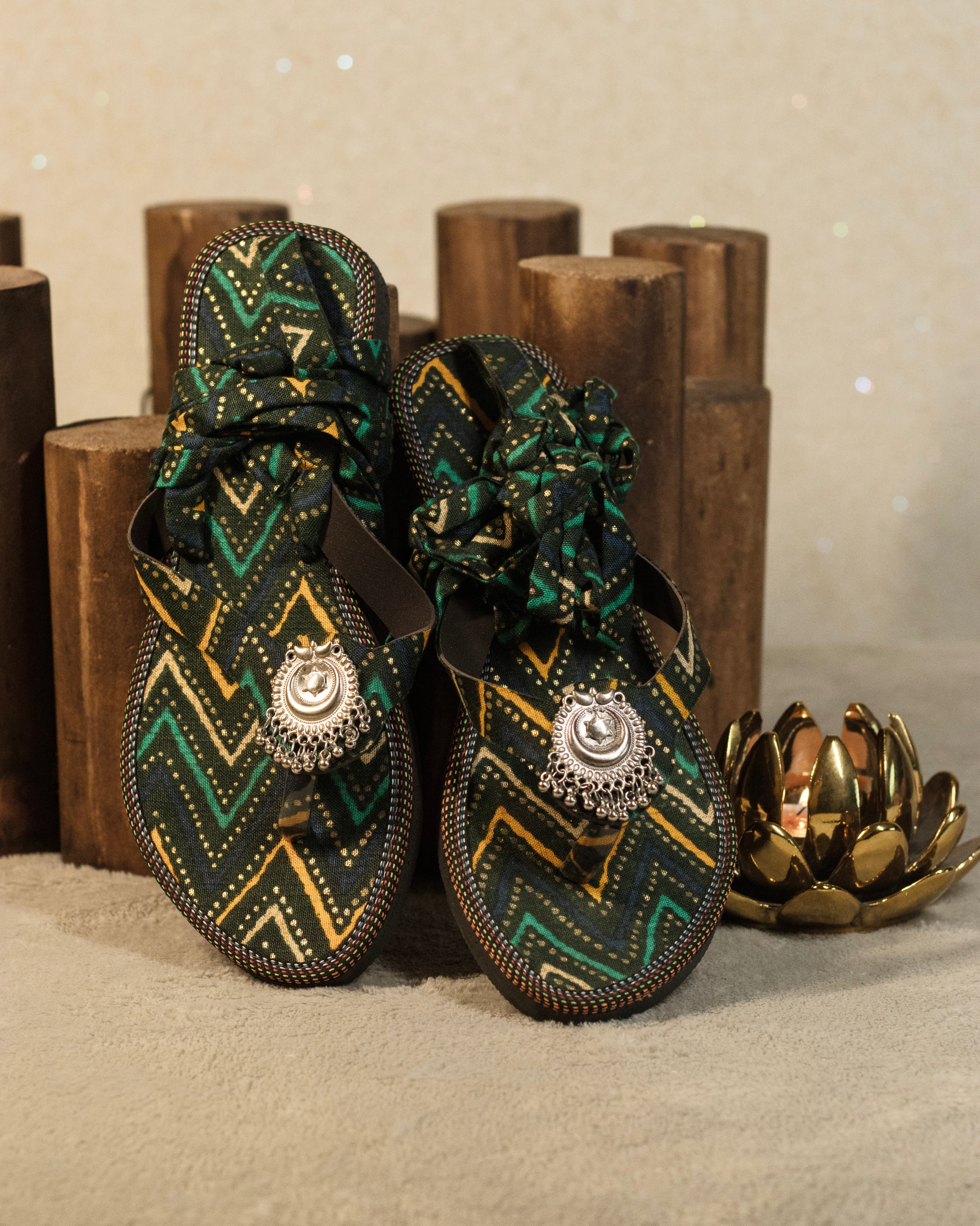 Tribal Knot Embellished Flats