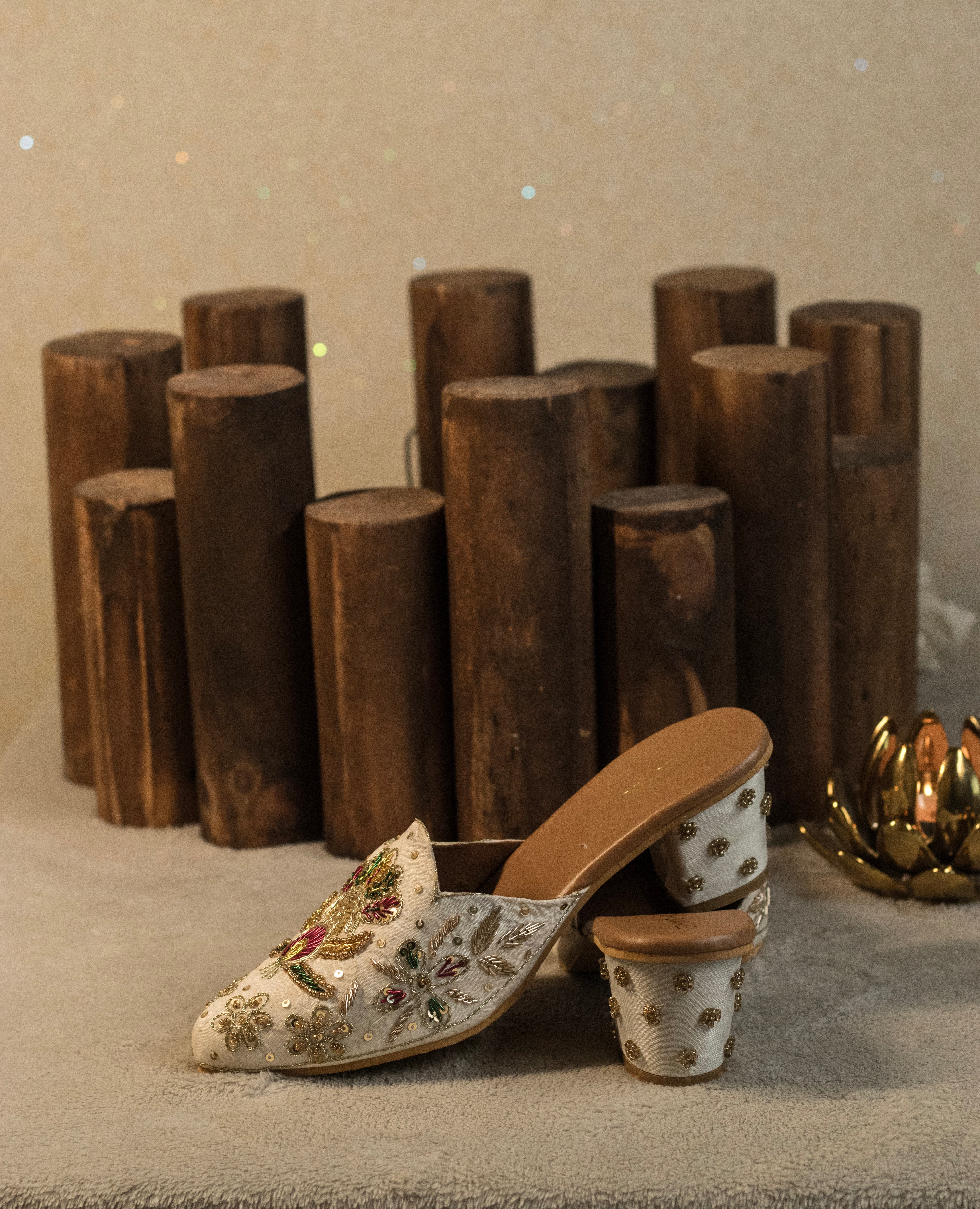 Noor Embroidered Heels