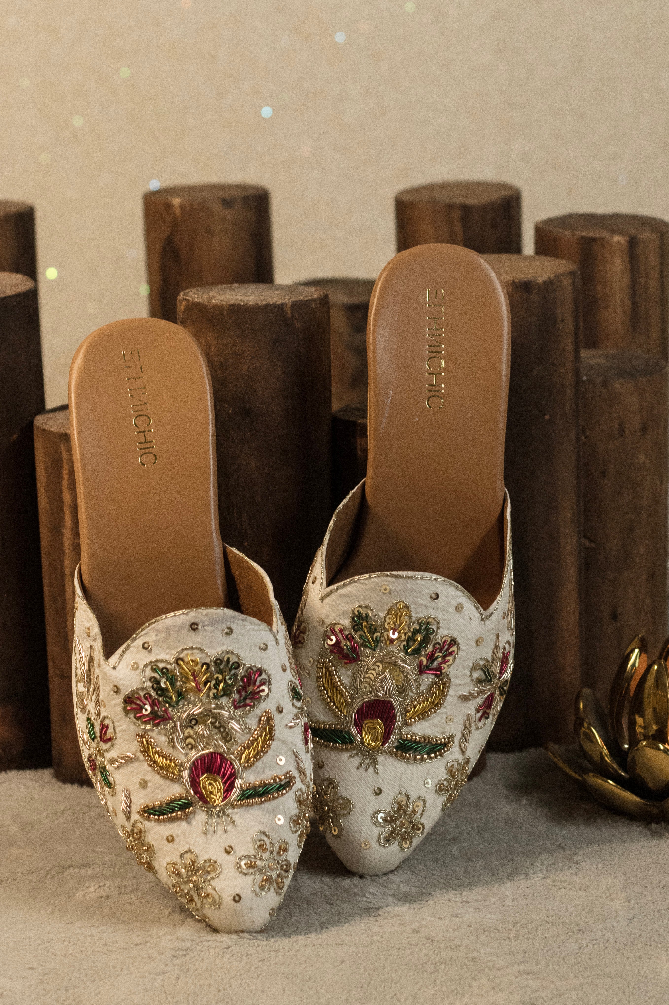 Noor Embroidered Heels