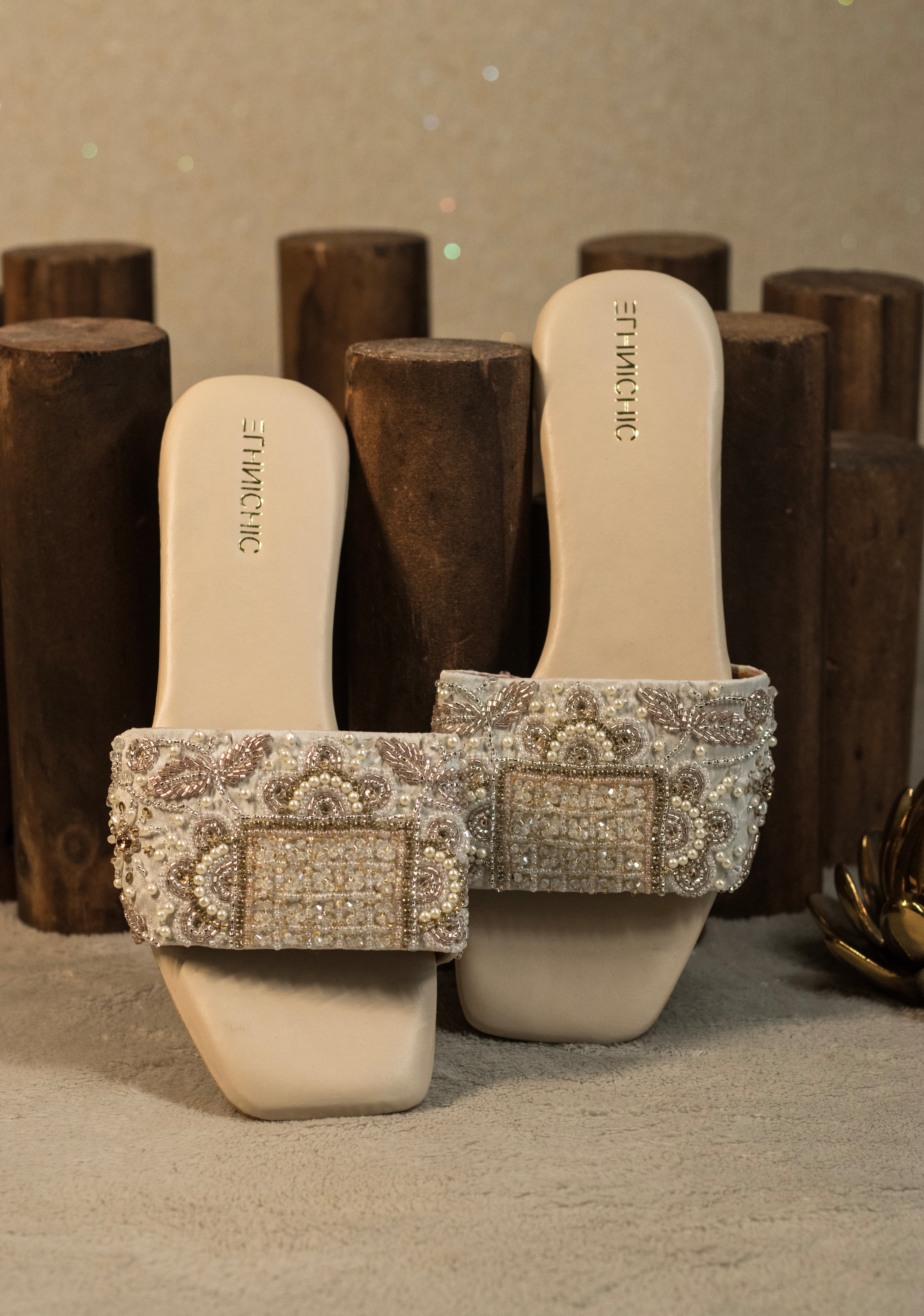 Pearl Royale Embellished Sliders