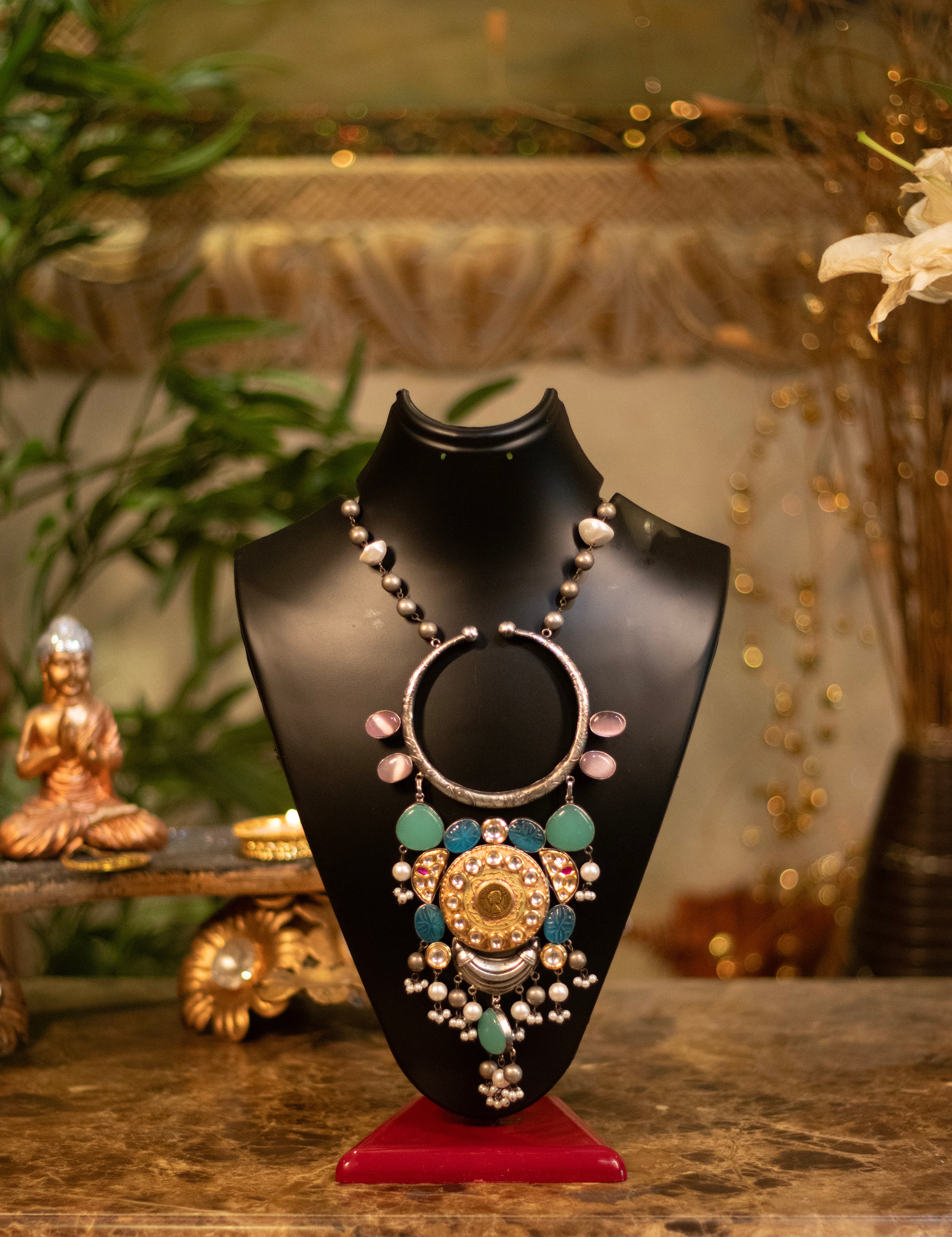 Bohemian Regal Multicolored Statement Necklace