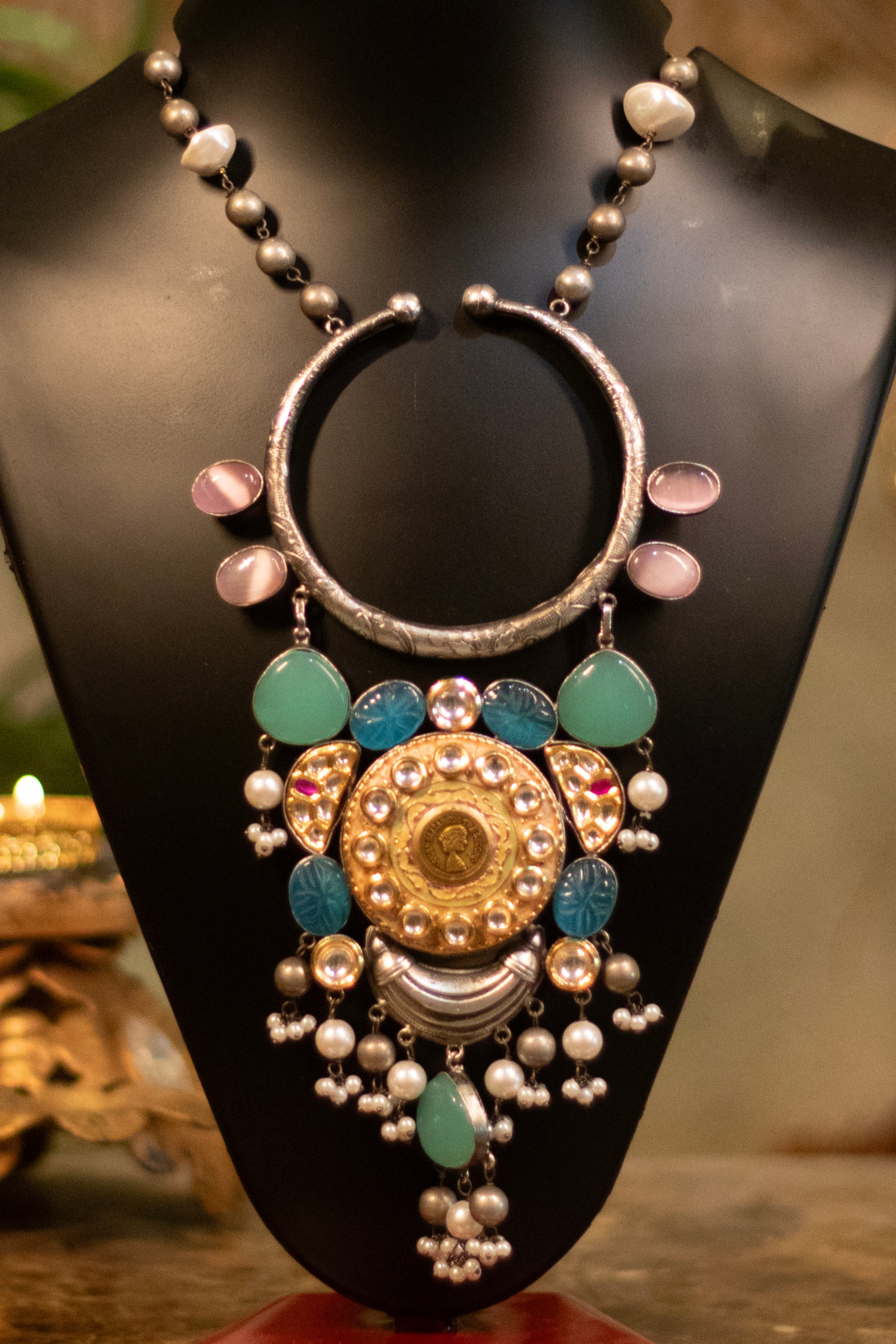 Bohemian Regal Multicolored Statement Necklace