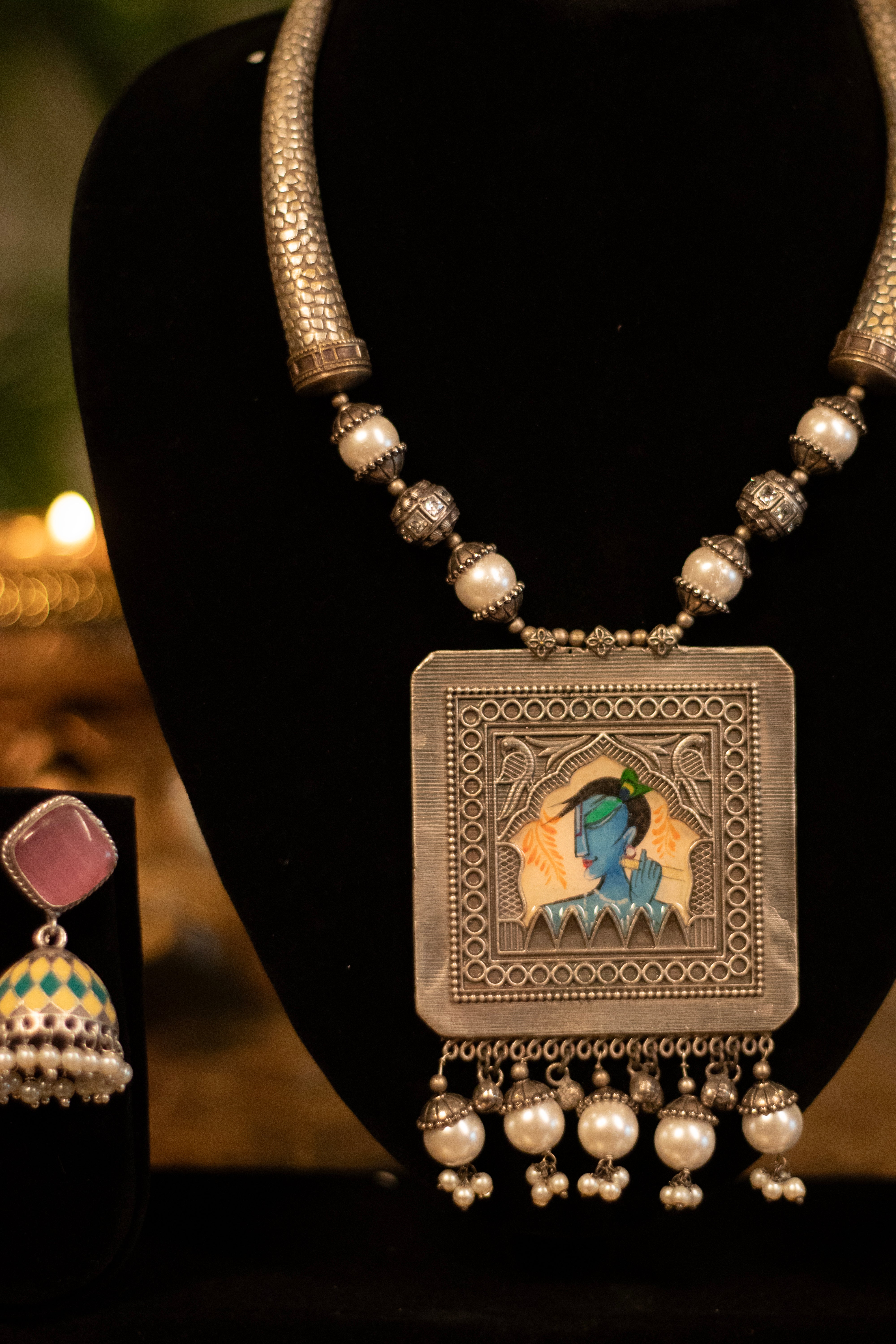 Krishna Pearl Heritage Necklace Set