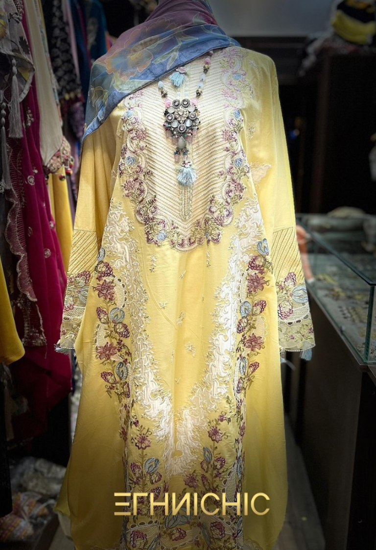 Yellow Embroidered Suit!