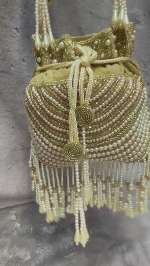 Pearl Cascade Potli
